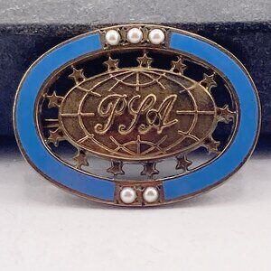 VINTAGE PJA Southwest Airlines stewardess pin ~ Rare 1950s 1960s employee brooch